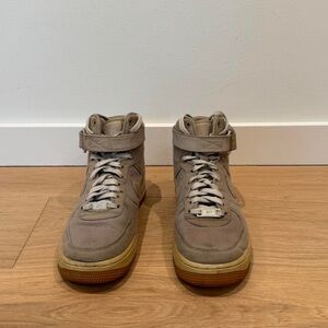 Women’s Nike Air Force 1 mid grey shoes